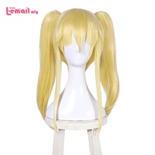 L-email парик Kakegurui Mary Saotome Косплей парики прямой светильник блонд конские Хвосты Косплей парик термостойкие синтетические волосы