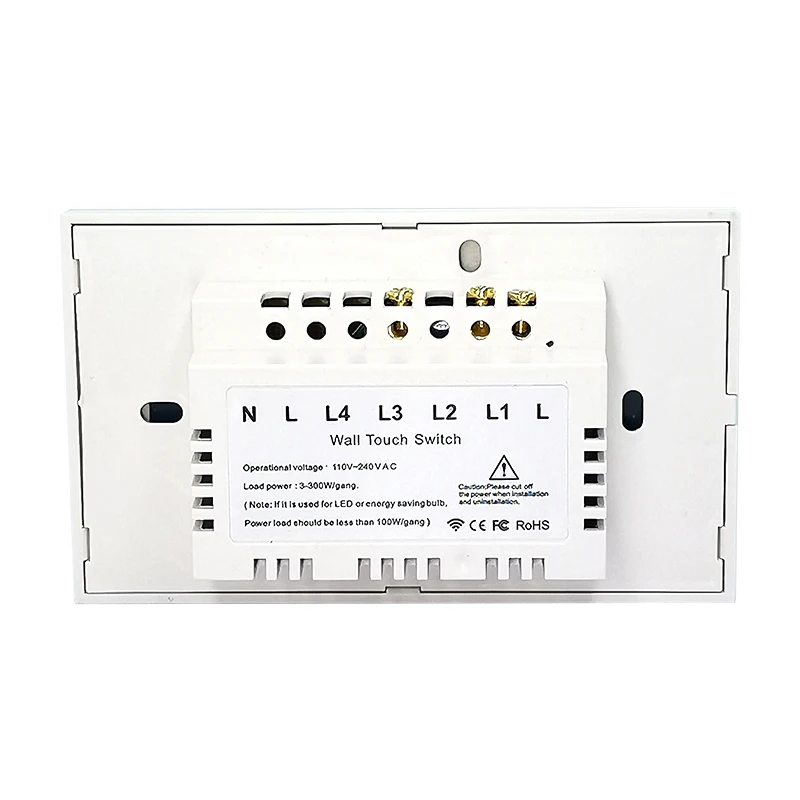 Vovoway US Touch switch home light switch RF433MHz wireless remote control 1gang AC110V 220V interrupter