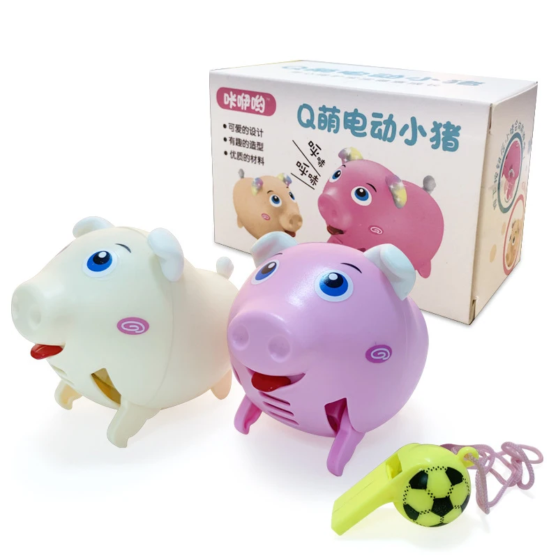 

Whistle Pig Voice Control Little Cute Pig With Light Electric Induction Children's Toy (without Battery) Electronic Pets Toys