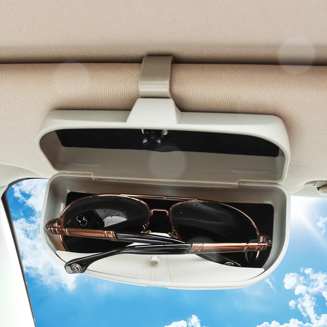 Universal Car Sunglasses Holder Glasses Case Storage Box For Audi A1 A3 A5  A6 Q3