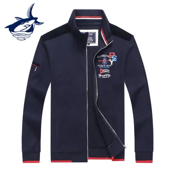 

Tace & Shark Brand Jacket Men Stand Collar Fashion Embroidery Men's Sweater Coat Cardigan Spring Autumn Jackets European Style