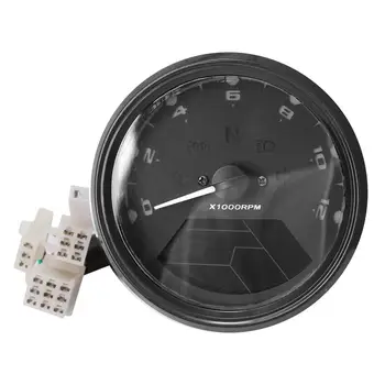 

12000 RMP KMH Motorcycle LED Digital Indicator Odometer Speedometer Tachometer Gauge Cafe Racer Oil Meter With night vision dial