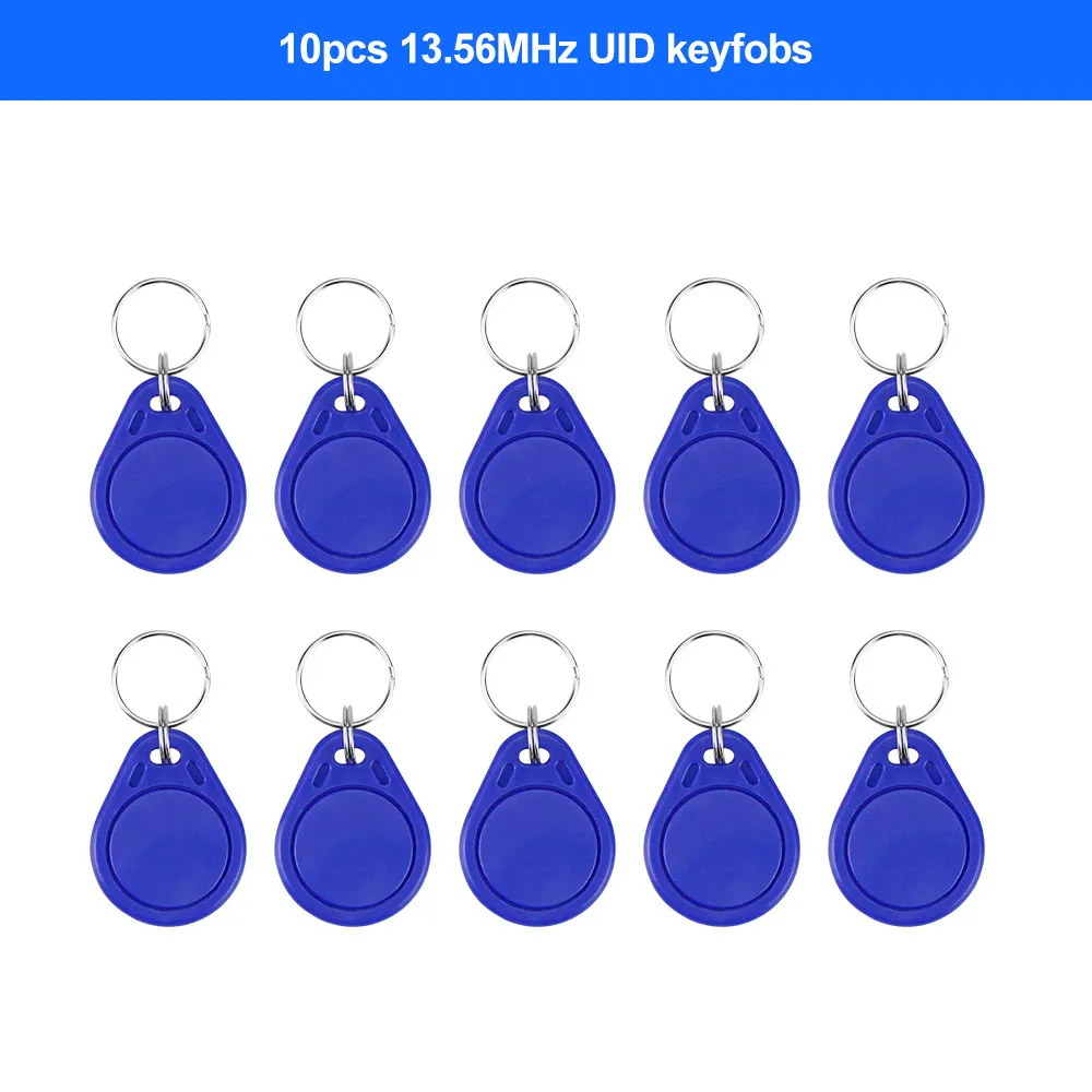 10 UID Key NFC Smart 10 Частота RFID Копир/Писатель/ридер/Дубликатор 125 кГц 13,56 МГц USB программист брелок считыватель карт UID декодер - Цвет: 10 UID Key