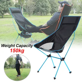 

Outdoor Portable Folding Chair Maximum Load Of 150kg Ultralight Travel Fishing Camping Chair Picnic Home Seat Moon Chair 캠핑의자