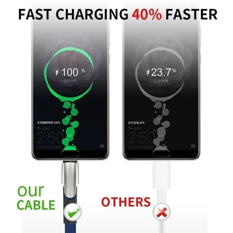 5А высокопрочный кабель для быстрой зарядки usb type C Usb Tipo C Usbc 3,1 зарядный провод шнур для Xiaomi Redmi Note samsung Note 10 S9 10