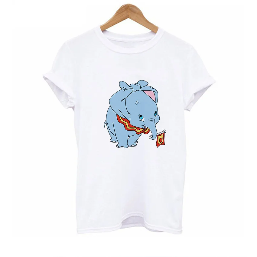 BTFCL Dumbo Футболка женская забавная с принтом слона Camiseta футболка изображением