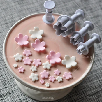 

flower Fondant Cake Decorating SugarCraft Plunger Cutter Flower Blossom Mold Home Cake tools