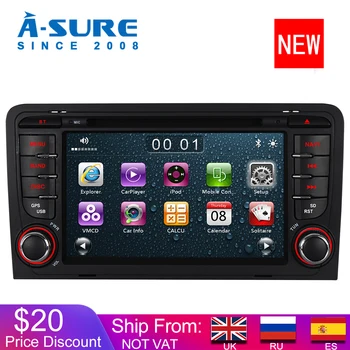

A-Sure 2 Din Cortex A9 Car Radio DVD GPS sat nav in car navigation for AUDI A3 S3 RS3 RNSE-PU RDS 16GB-SD BT Stereo 3G SWC DAB+