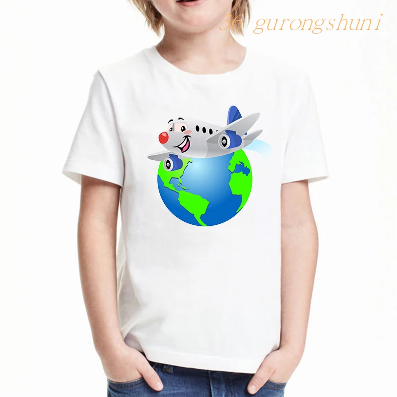 

Children’s clothing t shirt boys t shirts Geography global t-shirts airplane tops for girls shirts kids tshirt children clothes