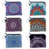 NEW Women Coin Purse Mandala Pattern Waterproof Fabric Storage Small Zipper Wallet Bag Portable Creativity Card Holder Key Case 1
