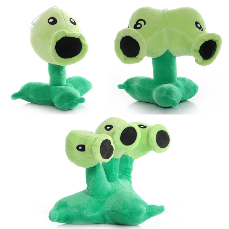 

3 шт./лот 15 см Растения против Зомби PVZ Peashooter разделенный горох тройник плюшевые мягкие игрушки мягкая игра игрушка Подарки для детей