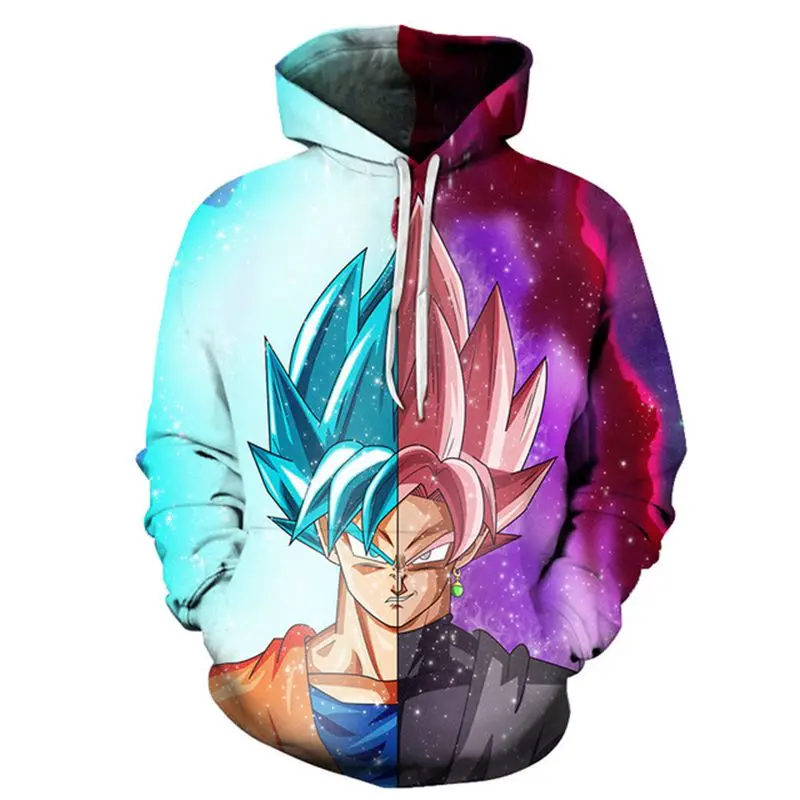 Дизайн Драконий жемчуг Z Goku толстовки DBZ толстые Гоку печати 3D Толстовка с капюшоном для мужчин женщин Harajuku унисекс Верхняя одежда Толстовка