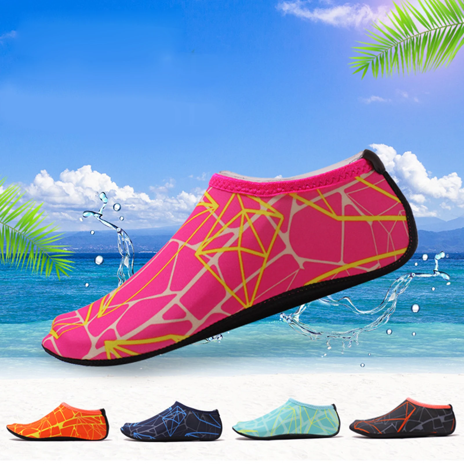 Aqua Socks Barefoot Dive Socks Shoes For Outdoor Beach Swimming Surfing