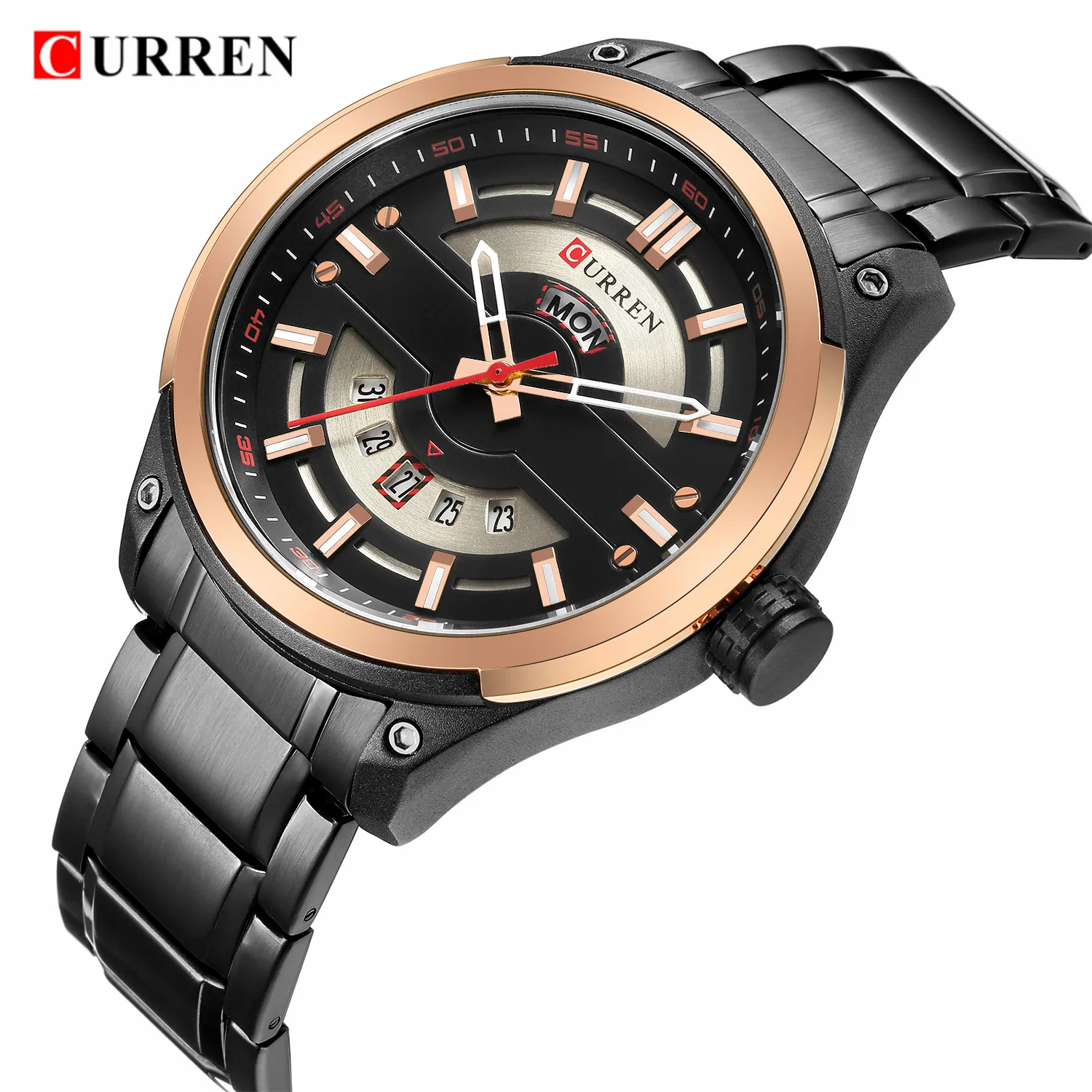 CURREN 2019 Роскошные брендовые аналоговые спортивные наручные часы дисплей Дата