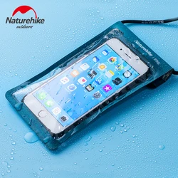 Naturehike TPU Phone Pouch Waterproof Bag Anti Sticking Sealed Swimming Waterproof Phone Case Touchscreen IPX8 Diving 4 Colors
