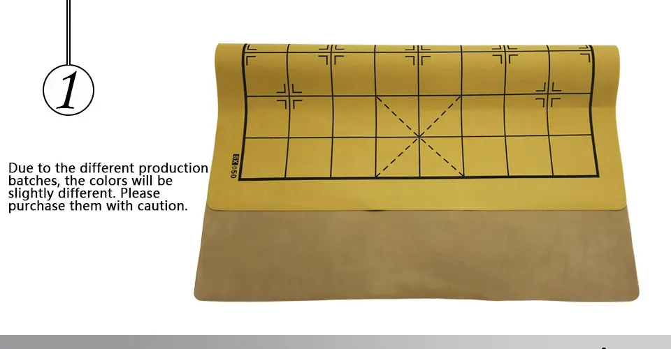 Easytoday Chinese Chessboard Synthetic Leather Chess Games Accessories One Side Games Standard Chinese Chess Board (1)