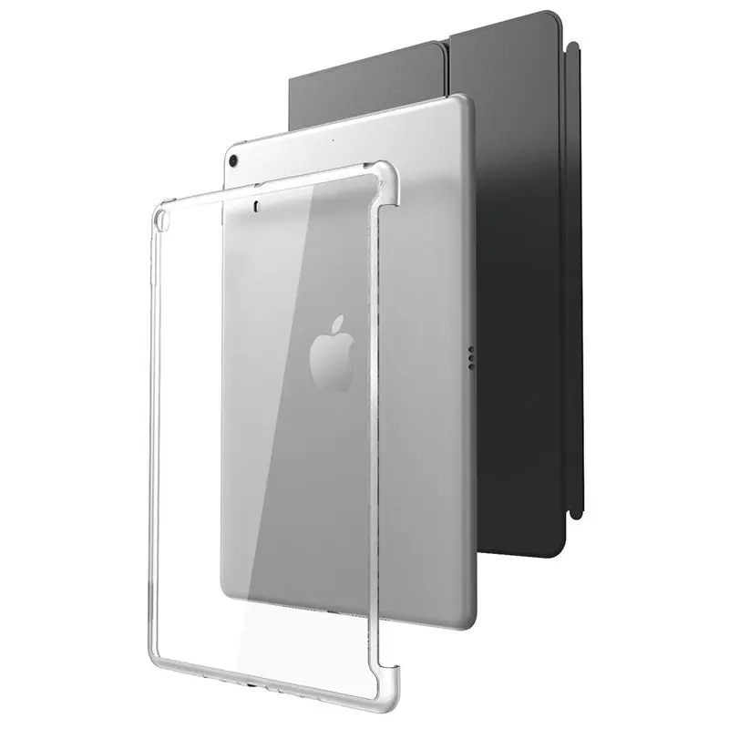 Для iPad 10,2 чехол( выпуска) 7th поколения прозрачный тонкий гибридный Чехол, совместимый с Официальный Smart Cover/Smart Keyboard