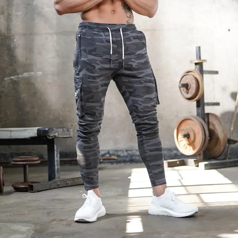 Sport Jogging Pants Men Gym Running Drawstring Sportswear Fitness Training Pants Bodybuilding Workout Sweatpants Jogger Trousers