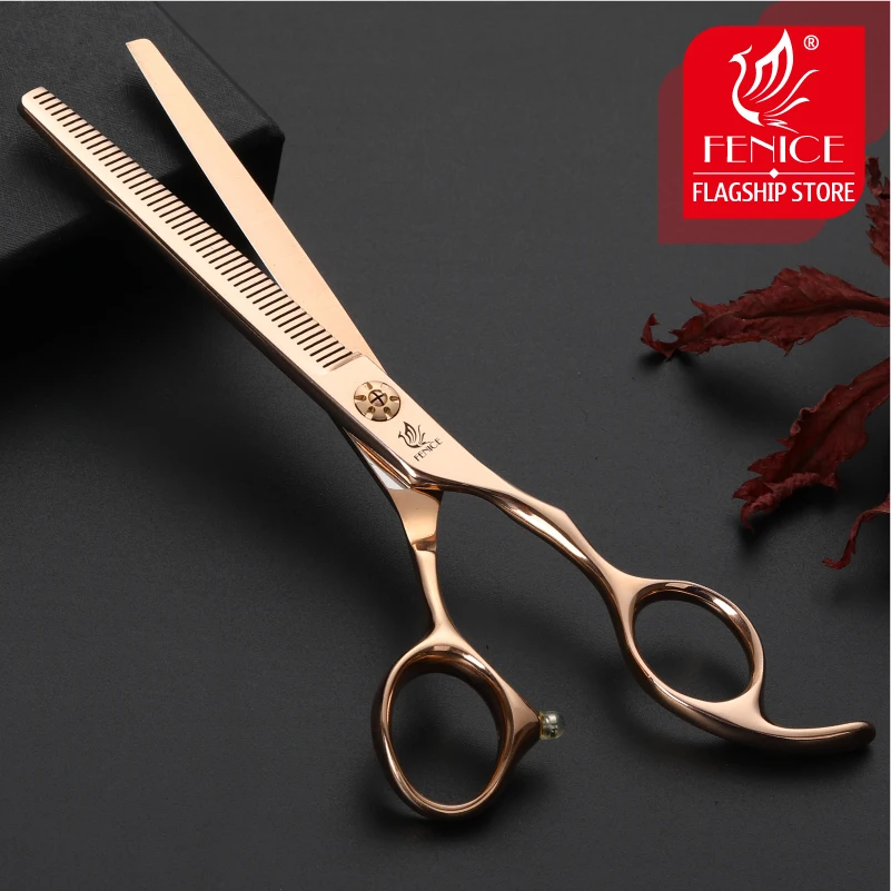Fenice 6 5/7 0 профессиональные утонченные ножницы для стрижки домашних животных