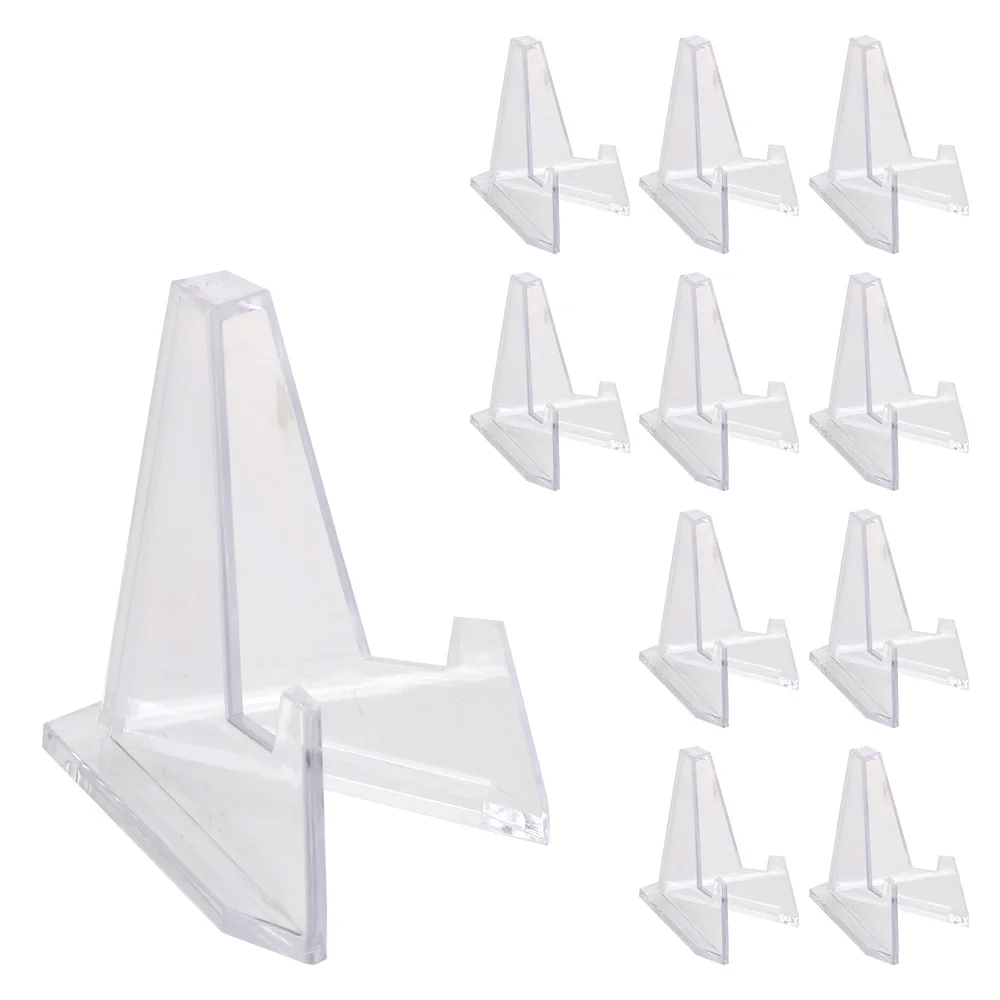 10pcs Mini Coin Display Easel Holder S/L Medal Shelf Collection Storage Rack Postcard Acrylic Stands | Дом и сад