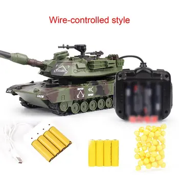

Simulation 1:32 RC Battle Tank Crawler Remote Control Toys Car Can Launch Soft Bullets Children Gift