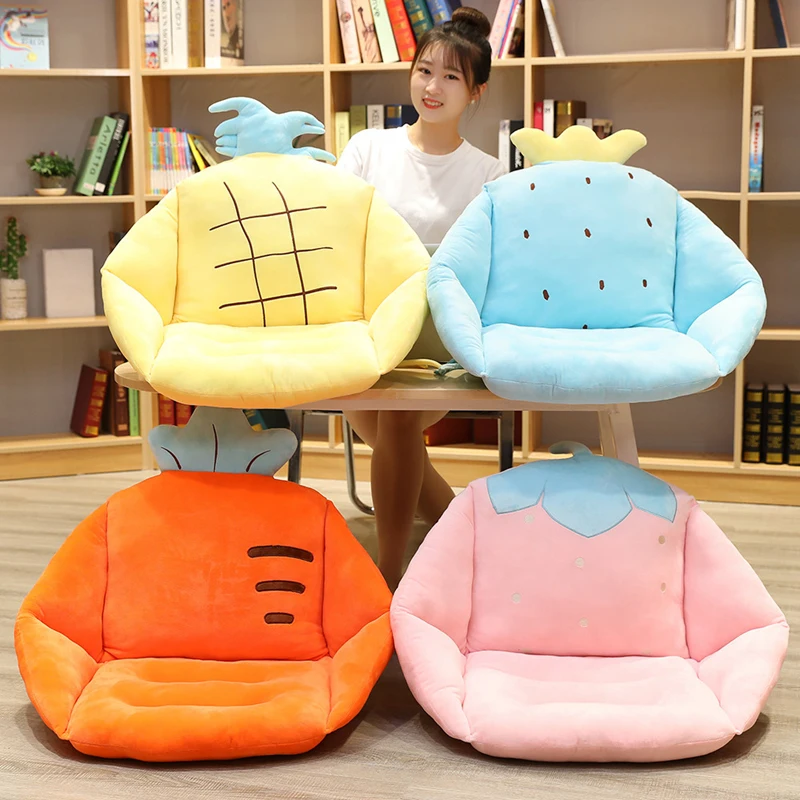 

Fruit Series Lumbar Back Support Cushion Half Encirclement Seat Cute Plush Toy Stuffed Animals Plushies Toys Soft Plushie AP