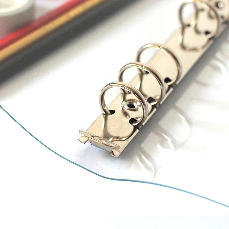 6 holes PVC Transparent Ring Binder Notebook Cover Journal Diary Planner Plastic Cover Office School Stationery A5 A6 A7 6 holes PVC Transparent Ring Binder Notebook Cover Journal Diary Planner Plastic Cover Office School Stationery A5 A6 A7