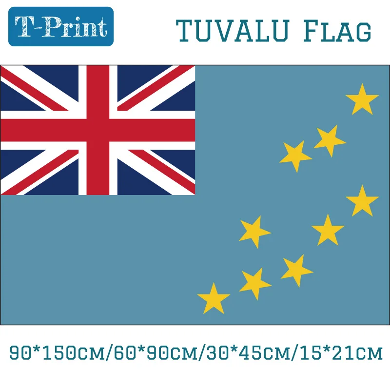 

Free shipping 60*90cm 15*21cm 90*150cm Tuvalu National Flag 3x5ft Banner Car Flag For Decoration