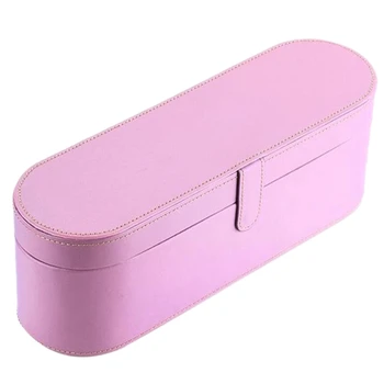 

Portable Storage Case Organizer PU Flip Hard Box Travel Case for Dyson Supersonic Hair Dryer(Pink)