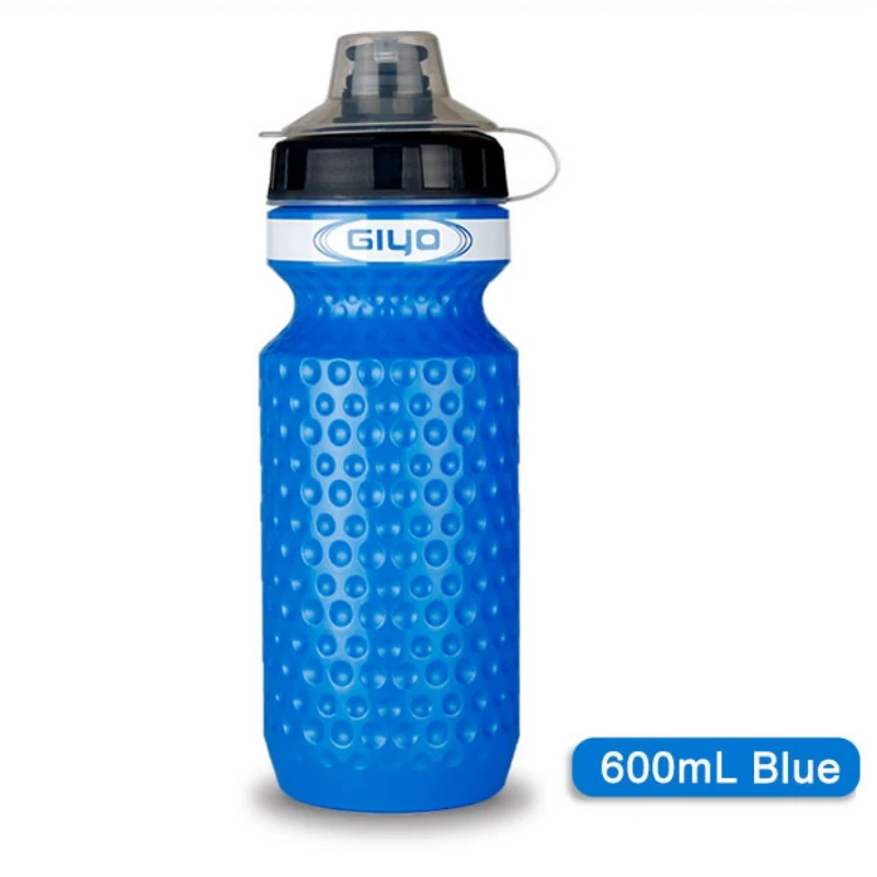 600 мл портативная уличная герметичная Спортивная бутылка для воды, велосипедный чайник для воды, многоразовая чашка для питья - Color: Navy Blue