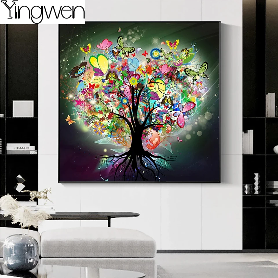 Tree of Life Diamond Art By Gustav Klimt 5D Diamond Painting Scandinavian Landscape Cross Stitch Diamond Mosaic Amazing Artwork