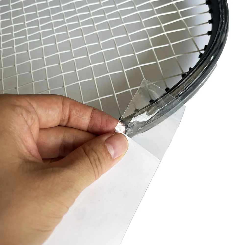 Transparent Paddle Racket Tennis Dedicated Racket frame Protector Stickers 1 Reel 5M Racquet to Reduce the Impact and Friction