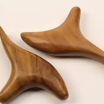 

Wood Acupuncture T-shaped Hand Massager Triangle Home Portable Entertainment Point Massage Point Device Health Care