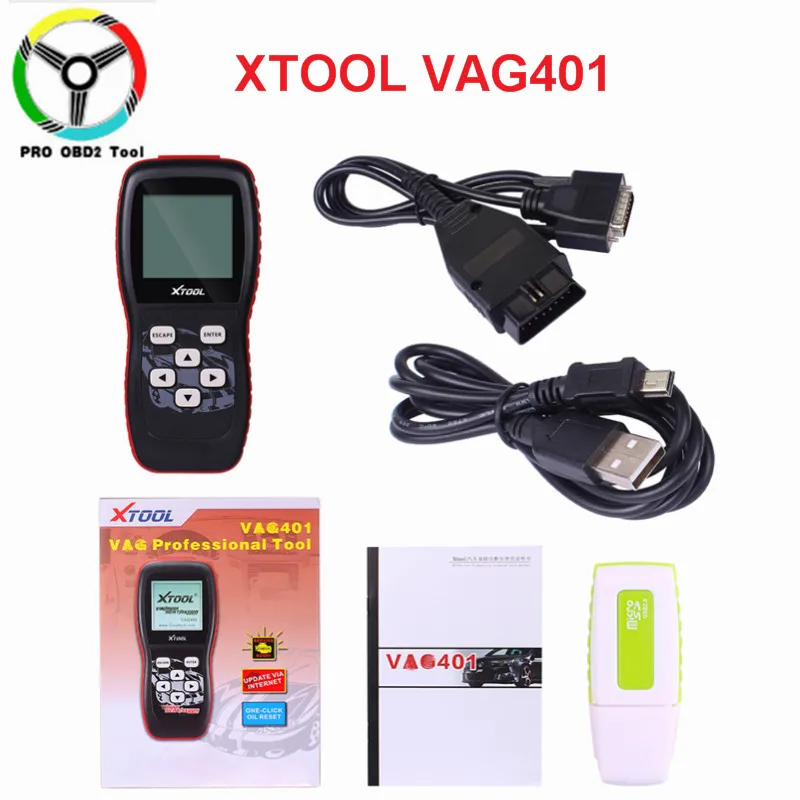 Профессиональный XTOOL VAG401 OBD2 автоматический диагностический инструмент VAG 401 считыватель кодов бесплатное обновление онлайн