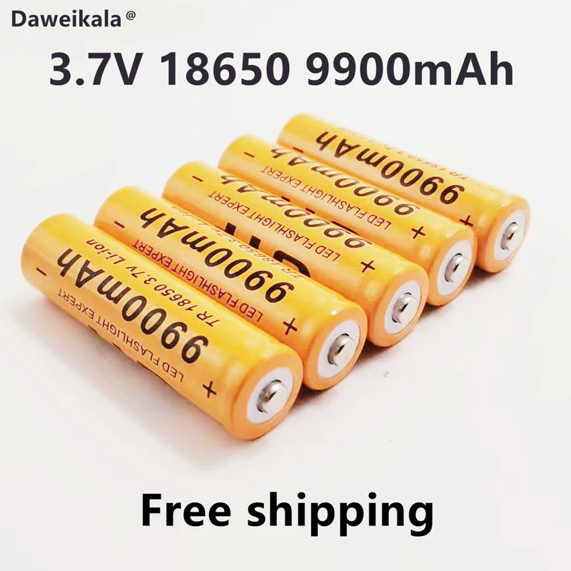 2021New18650 батарея 3 7 V 9900mAh перезаряжаемая литий-ионная для светодиодного фонарика