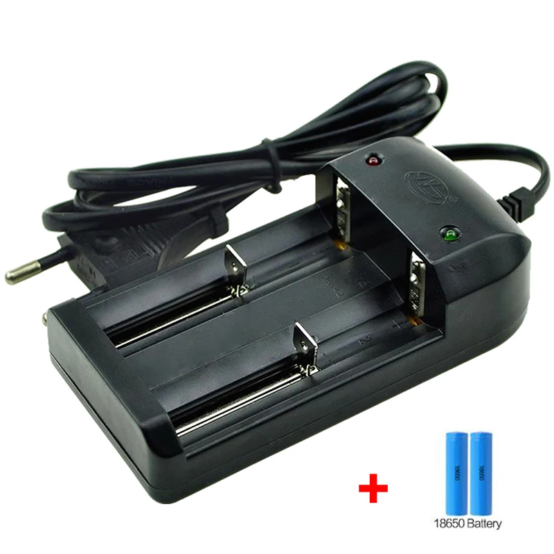 Двойной слот USB зарядное устройство проводной аккумулятор зарядное устройство ЕС/США может заряжать 3,7 в 4,2 в 18650/26650 батарея
