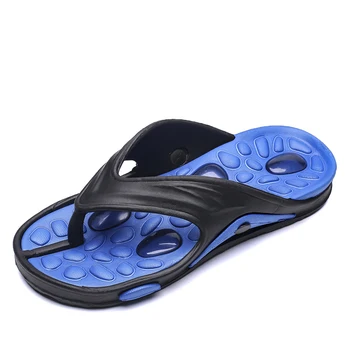 

Summer Flip Flop Men's Slippers Fashion Patchwork Outdoor Men Slippers Massage Bathroom Flip Flops Men Beach Slippers