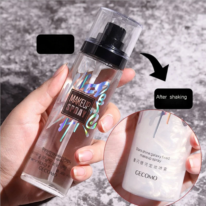 

Star Galaxy Makeup Spray Lasting setting Moisturizing Moisturizing Oil Control Matte Finishing Spray Cosmetic Primer Spray 100ml