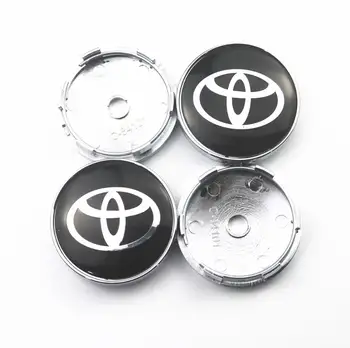 

4pcs 60mm Wheel Center Hub Caps Car Emblem Badge Logo Wheel Center Cap For Toyota camry chr corolla rav4 yaris prius Car Styling
