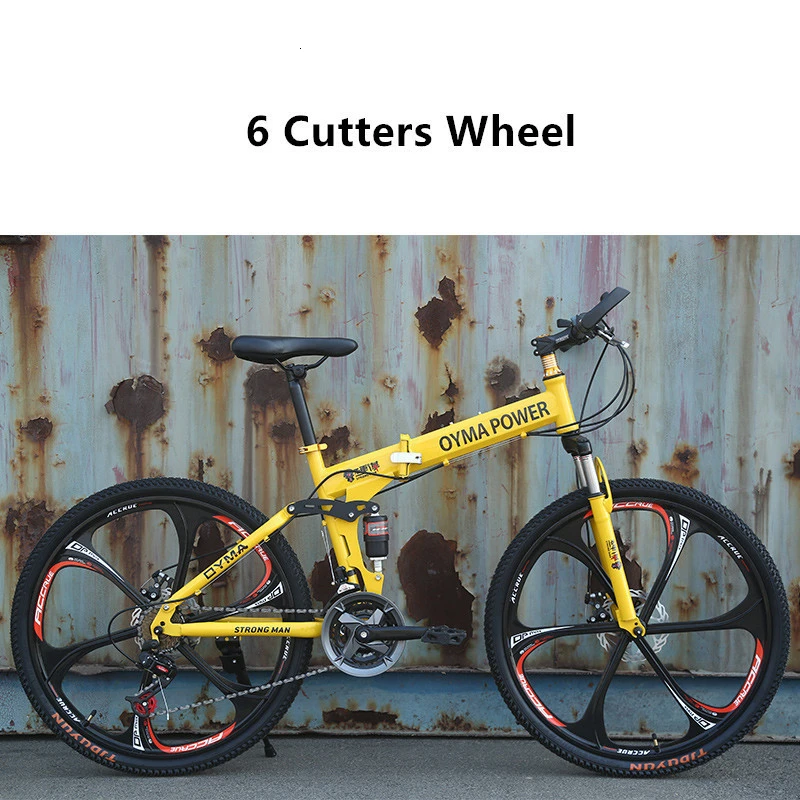 LOVELION Mountain Bike Carbon Steel Frame 24/26 Inch Wheel Dual Disc Brake 24/27 Speed Bicycle Outdoor Downhill Mtb Bicicleta