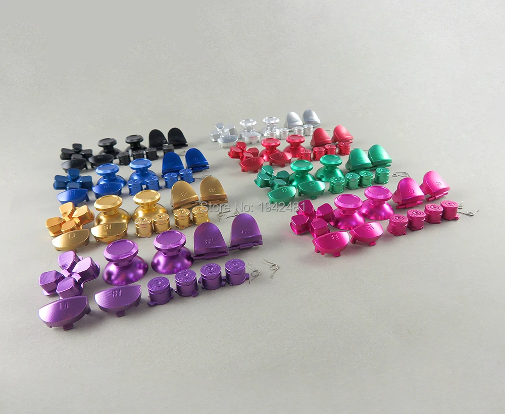 Металлические Thumbsticks 4 набора аналоговая рукоятка ABXY D pad L1R1L2R2 металлические
