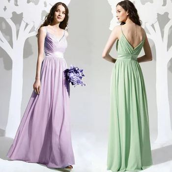 

free shipping robe de soiree 20146 new fashion cheap vestido de festa sexy long chiffon party Formal gown Bridesmaid Dresses