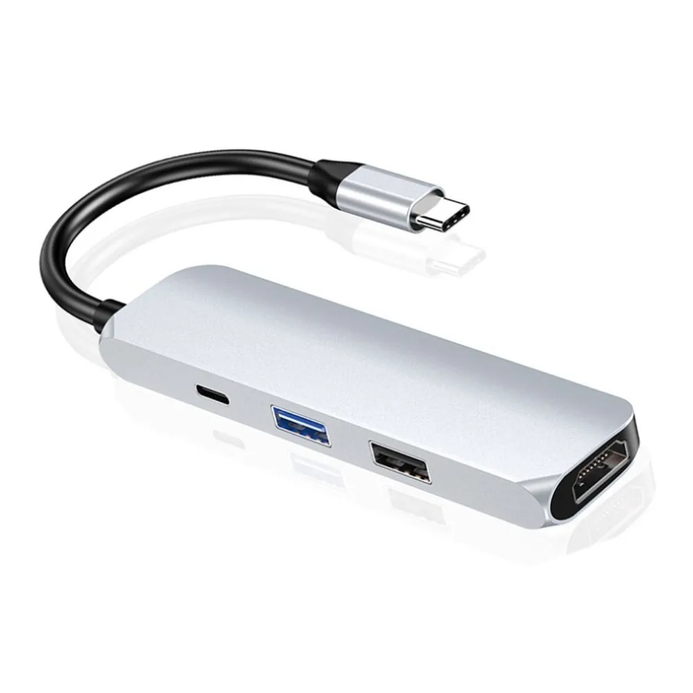 Type-c видео конвертер четыре в одном C Тип c к Hdmi Кабель-адаптер 4k Hd концентратор многофункциональная док-станция