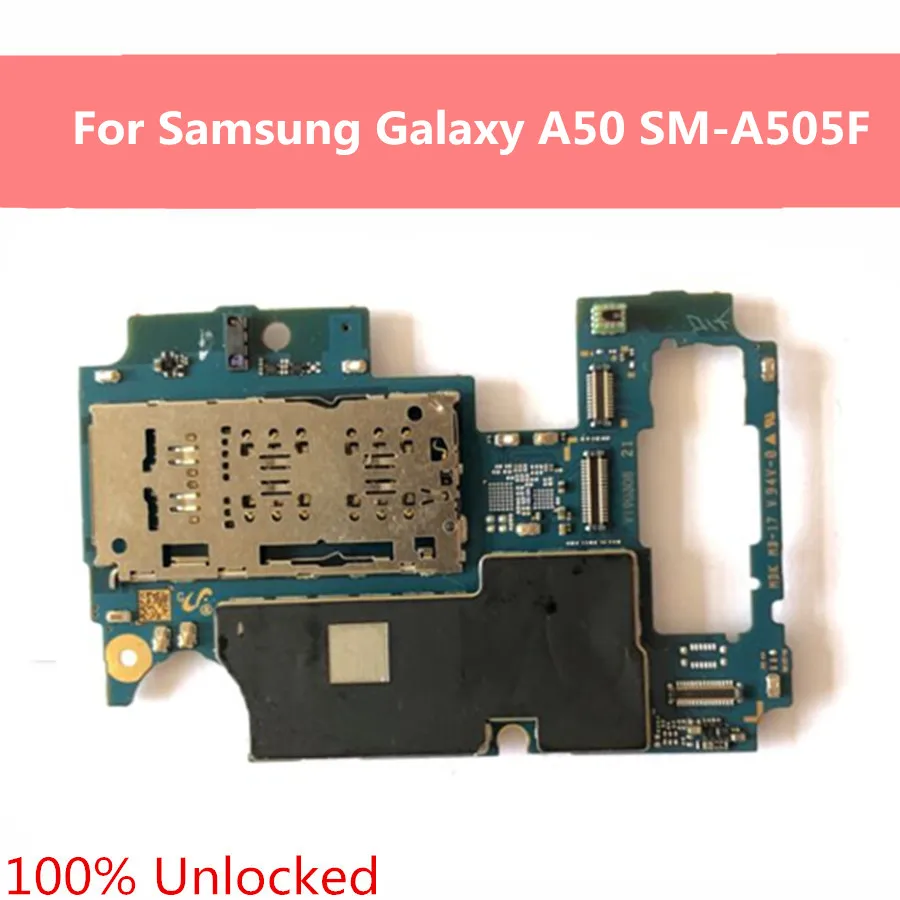 Unlock For Samsung Galaxy A50 SM-A505F A505FN Motherboard Original Mainboard 64gb 128gb LOGIC BOARD With Chips | Мобильные телефоны