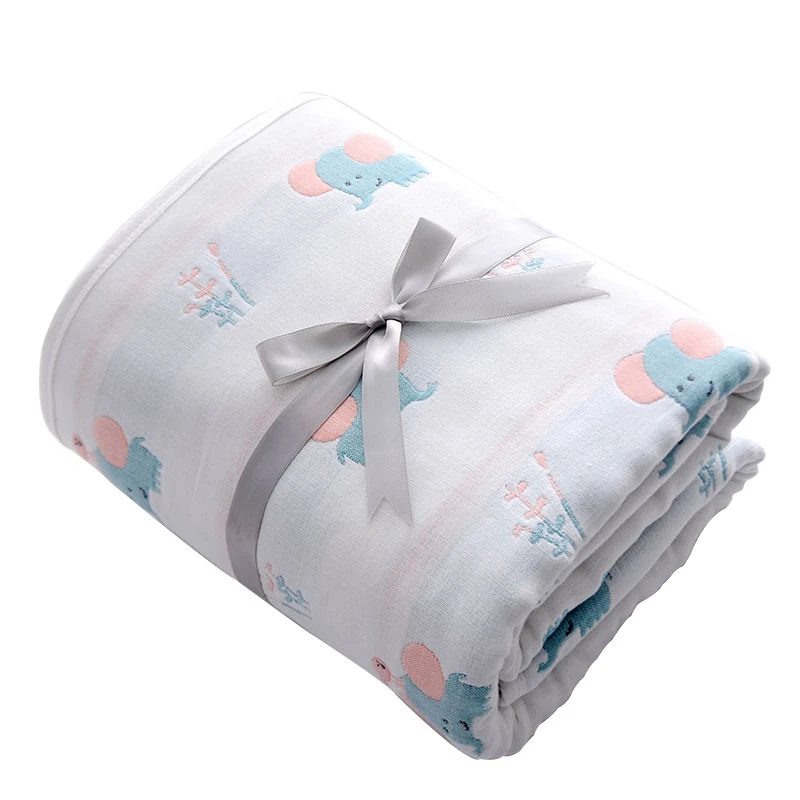 MOTOHOOD 6Layers Baby Blanket Newborn Blankets Super Soft Wrap Infant Swaddle Kids For Monthly Toddler Bedding Blanket 110110cm (4)