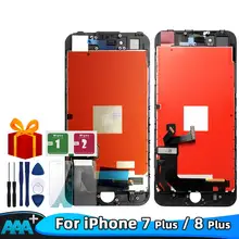 3 sztuk klasy AAA + jakość LCD dla iPhone 7plus 8plus ekran LCD Diaplay LCD dotykowy 100% testowane działa LCD + szkło + narzędzia
