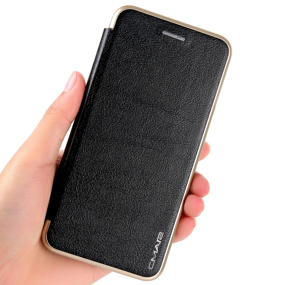 Черный LCHULLE роскошный флип чехол бумажник сумка Чехлы для IPhone X XS XR 11 Pro MAX 6 6S 7 8 Plus держатель для карт Магнитный чехол - Цвет: Черный