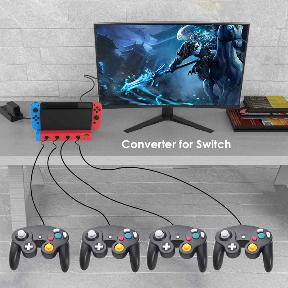 Gaming Controller Changing 4 Ports Gamepad Adapter For Nintendo Switch Gamecube Wired Controller Adapter With 2 Usb Ports Usb Receiver Adapter Aliexpress Gaming Controller Changing 4 Ports Gamepad Adapter For Nintendo Switch Gamecube Wired Controller Adapter With 2 Usb Ports Usb Receiver Adapter Aliexpress