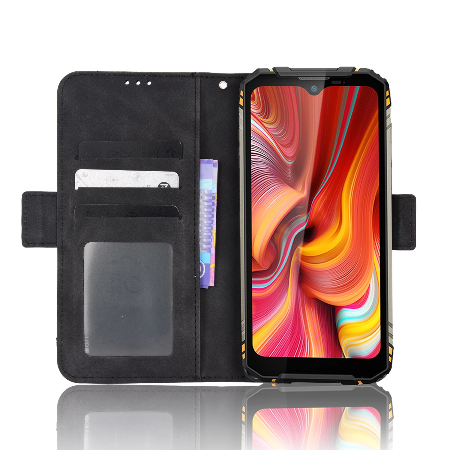 Leather Wallet Flip Phone Case with Multi-Card Slots