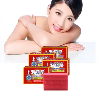 

Deodorizing detergent. Smell-free fungicidal bath whitening anti-itching anti-inflammatory sulfur soap. Herbal medicine
